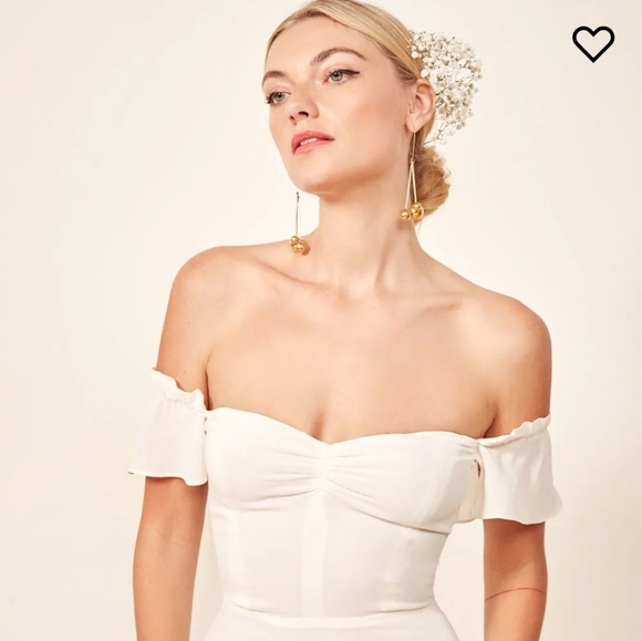Reformation White Strapless Dress - Picture 2 of 8